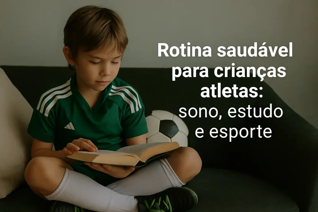 Rotina saudável para crianças atletas